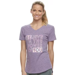Women's Tek Gear® Essential Short Sleeve Graphic Tee -Tek Gear store 2631893 Believe In You