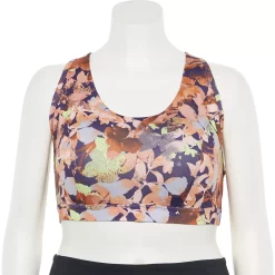 Plus Size Tek Gear® Racerback Low-Impact Sports Bra -Tek Gear store 2750546 Abstract Print