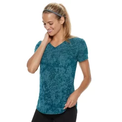 Women's Tek Gear® Essential Burnout Tee -Tek Gear store 3090912 Marble Night Blue