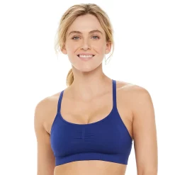 Tek Gear® Seamless Low-Impact Sports Bra -Tek Gear store 3280289 Chandler Navy