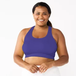 Plus Size Tek Gear® Seamless Low-Impact Sports Bra -Tek Gear store 3548821 Ava Lavender