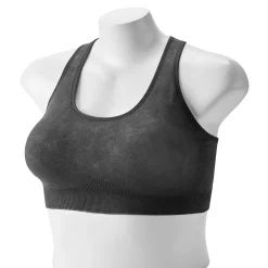 Plus Size Tek Gear® Seamless Low-Impact Sports Bra -Tek Gear store 3548821 Black Acid Wash