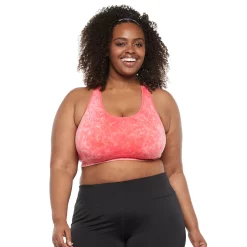 Plus Size Tek Gear® Seamless Low-Impact Sports Bra -Tek Gear store 3548821 Island Melon Acid Wash