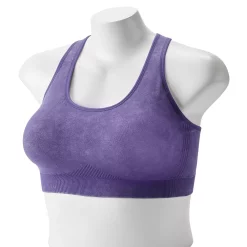 Plus Size Tek Gear® Seamless Low-Impact Sports Bra -Tek Gear store 3548821 Plum Valley Acid Wash