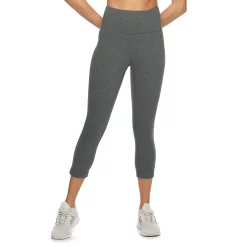 Women's Tek Gear® Essential High-Waisted Capri Leggings 14 Women's Tek Gear® Essential High-Waisted Capri Leggings -Tek Gear store 3977494 Ink Heather