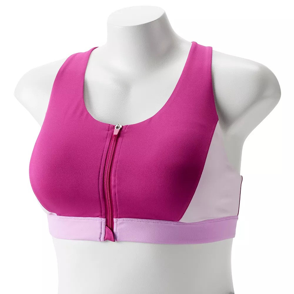 Plus Size Tek Gear® Zip-Front Medium Impact Sports Bra 14 Plus Size Tek Gear® Zip-Front Medium Impact Sports Bra - Image 14