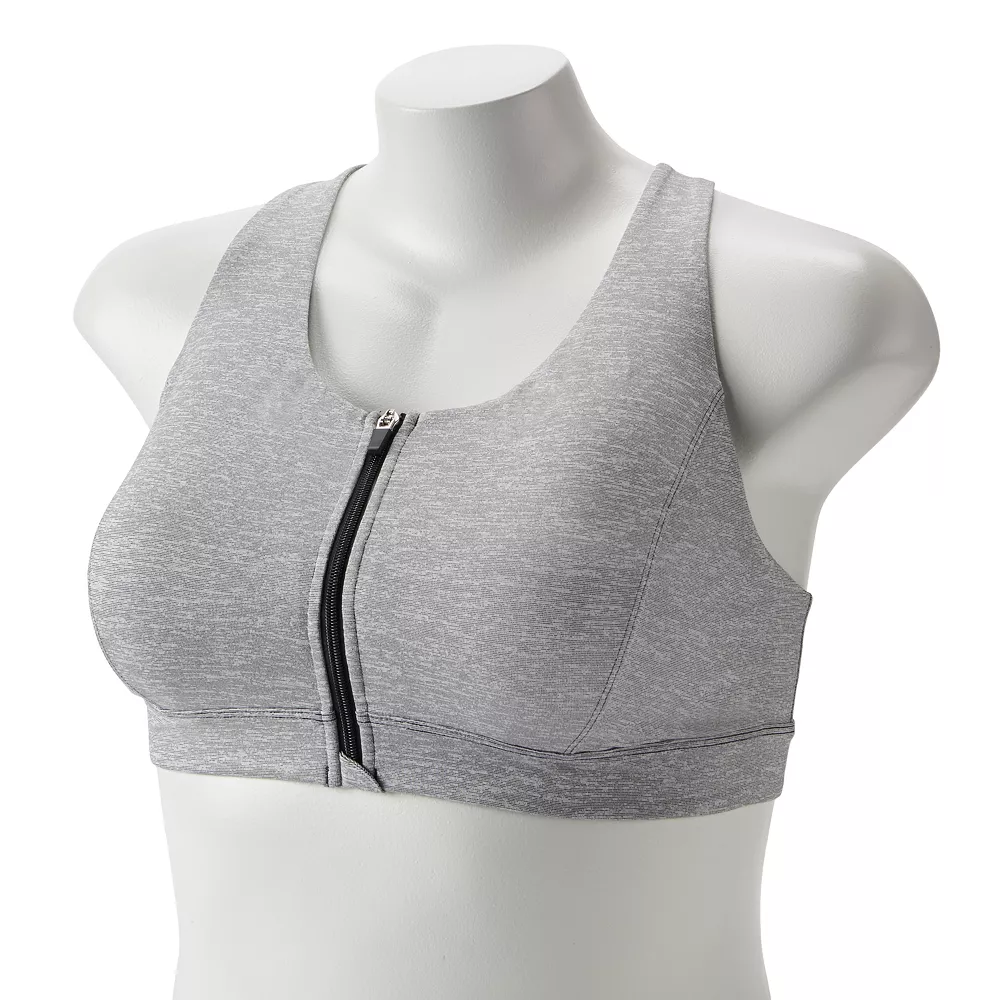 Plus Size Tek Gear® Zip-Front Medium Impact Sports Bra 5 Plus Size Tek Gear® Zip-Front Medium Impact Sports Bra - Image 5