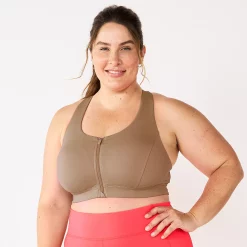 Plus Size Tek Gear® Zip-Front Medium Impact Sports Bra 42 Plus Size Tek Gear® Zip-Front Medium Impact Sports Bra -Tek Gear store 4787908 Mini Latte