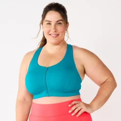 Plus Size Tek Gear® Zip-Front Medium Impact Sports Bra 38 Plus Size Tek Gear® Zip-Front Medium Impact Sports Bra -Tek Gear store 4787908 Tremendous Teal
