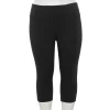 Women's Tek Gear® High-Waisted Skimmer Capri Leggings 15 Women's Tek Gear® High-Waisted Skimmer Capri Leggings -Tek Gear store 4946433 Black