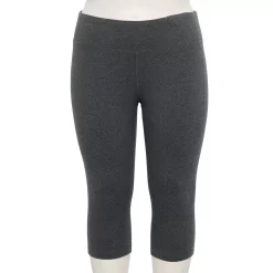 Women's Tek Gear® High-Waisted Skimmer Capri Leggings 6 Women's Tek Gear® High-Waisted Skimmer Capri Leggings -Tek Gear store 4946433 Medium Ink Heather