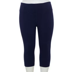 Women's Tek Gear® High-Waisted Skimmer Capri Leggings 5 Women's Tek Gear® High-Waisted Skimmer Capri Leggings -Tek Gear store 4946433 Navy Romance