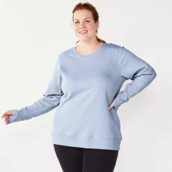 Plus Size Tek Gear® Ultrasoft Fleece Crewneck Sweatshirt 113 Plus Size Tek Gear® Ultrasoft Fleece Crewneck Sweatshirt -Tek Gear store 5000133 Ava Lavender