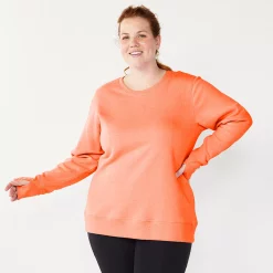 Plus Size Tek Gear® Ultrasoft Fleece Crewneck Sweatshirt 109 Plus Size Tek Gear® Ultrasoft Fleece Crewneck Sweatshirt -Tek Gear store 5000133 Endless Lava