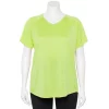 Plus Size Tek Gear® Performance Core V-Neck Tee -Tek Gear store 5016444 Green Romantica