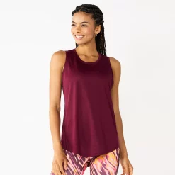 Women's Tek Gear® Core Crewneck Tank -Tek Gear store 5019963 Night Sangria