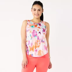 Women's Tek Gear® Core Crewneck Tank -Tek Gear store 5019963 Pink Watercolor