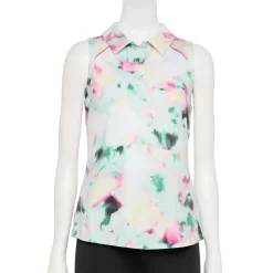 Women's Tek Gear® Sleeveless Golf Polo -Tek Gear store 5068427 Aqua Multi Dye