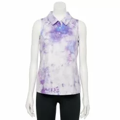 Women's Tek Gear® Sleeveless Golf Polo -Tek Gear store 5068427 Light Multi Tie Dye