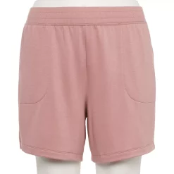 Plus Size Tek Gear® Stretch Fleece Shorts -Tek Gear store 5197932 Martini Rose