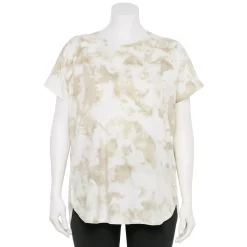 Plus Size Tek Gear® High Slit Tunic Tee -Tek Gear store 5227026 Beige Dye