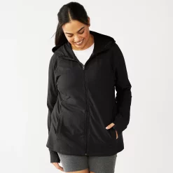 Plus Size Tek Gear® Essential Hooded Jacket 23 Plus Size Tek Gear® Essential Hooded Jacket -Tek Gear store 5227131 Black