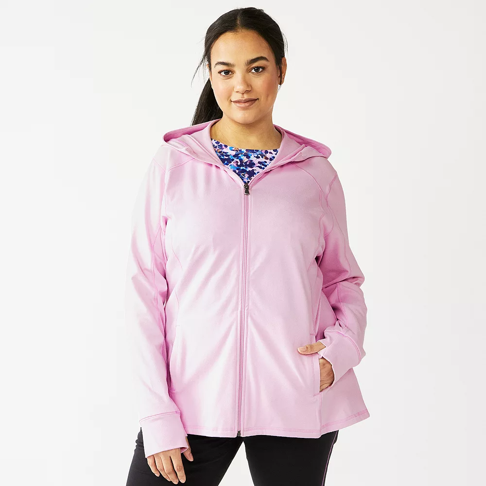Plus Size Tek Gear® Essential Hooded Jacket 18 Plus Size Tek Gear® Essential Hooded Jacket - Image 18