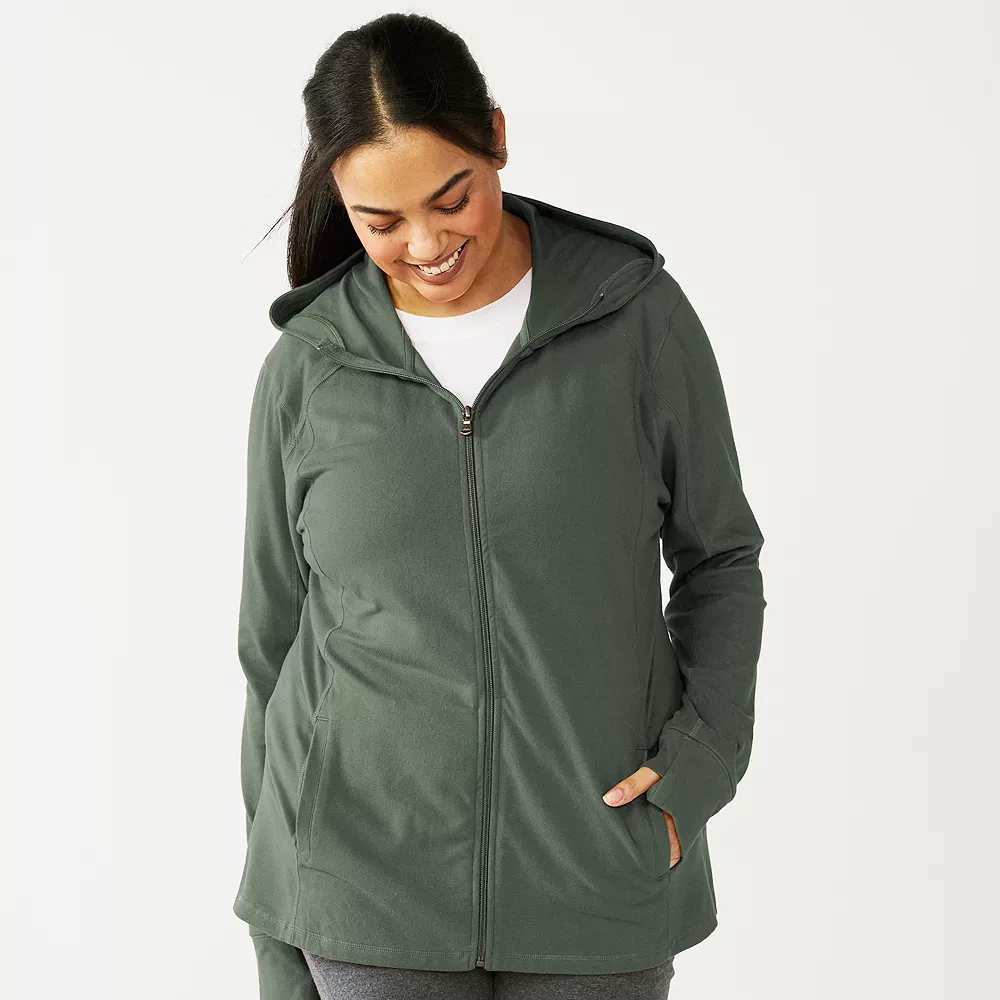 Plus Size Tek Gear® Essential Hooded Jacket 9 Plus Size Tek Gear® Essential Hooded Jacket - Image 9