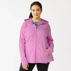 Plus Size Tek Gear® Essential Hooded Jacket 34 Plus Size Tek Gear® Essential Hooded Jacket -Tek Gear store 5227131 Luminous Pink