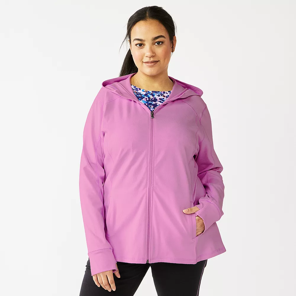 Plus Size Tek Gear® Essential Hooded Jacket 15 Plus Size Tek Gear® Essential Hooded Jacket - Image 15
