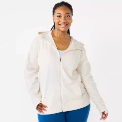 Plus Size Tek Gear® Essential Hooded Jacket 31 Plus Size Tek Gear® Essential Hooded Jacket -Tek Gear store 5227131 Natural Scallop