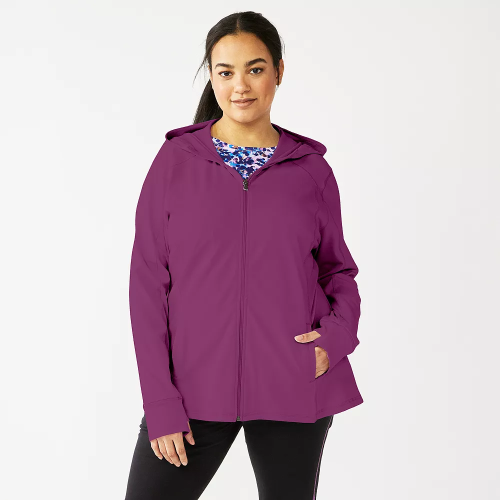 Plus Size Tek Gear® Essential Hooded Jacket 13 Plus Size Tek Gear® Essential Hooded Jacket - Image 13