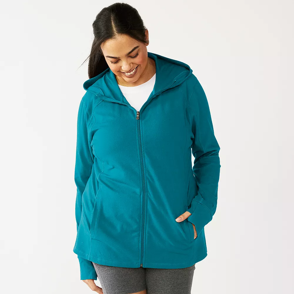 Plus Size Tek Gear® Essential Hooded Jacket 10 Plus Size Tek Gear® Essential Hooded Jacket - Image 10