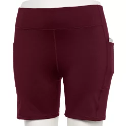 Plus Size Tek Gear® Core 7-in. High-Waisted Bike Shorts -Tek Gear store 5227482 Night Sangria