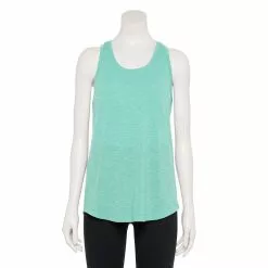 Women's Tek Gear® Racerback Tank -Tek Gear store 5232771 Aqua Crystal