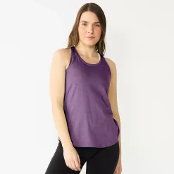Women's Tek Gear® Racerback Tank -Tek Gear store 5232771 Grape Grenache