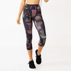 Women's Tek Gear® Core High-Waisted Capri Leggings 47 Women's Tek Gear® Core High-Waisted Capri Leggings -Tek Gear store 5234821 Black Multi Print