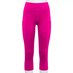 Women's Tek Gear® Core High-Waisted Capri Leggings 31 Women's Tek Gear® Core High-Waisted Capri Leggings -Tek Gear store 5234821 Fuchsia