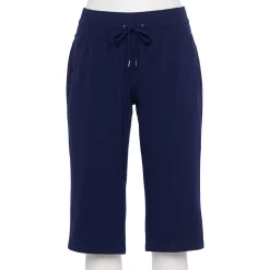 Women's Tek Gear® Essential Workout Skimmer Capris -Tek Gear store 5234830 Navy Romance