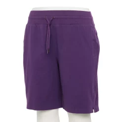 Plus Size Tek Gear® Essential Bermuda Shorts -Tek Gear store 5242807 Grape Grenache