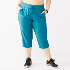 Plus Size Tek Gear® Essential Straight-Leg Capris 10 Plus Size Tek Gear® Essential Straight-Leg Capris -Tek Gear store 5242843 Spectacular Teal