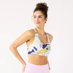 Tek Gear® Core Medium-Impact V-Neck Sports Bra 49 Tek Gear® Core Medium-Impact V-Neck Sports Bra -Tek Gear store 5256799 White Sketched Floral