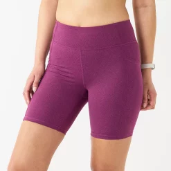 Women's Tek Gear® 7-in. Brushed High-Waisted Bike Shorts -Tek Gear store 5259745 Ravishing Orchid