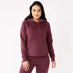 Women's Tek Gear® Ultrasoft Fleece Hoodie -Tek Gear store 5522495 Night Sangria