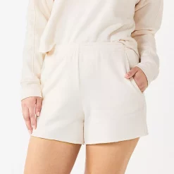 Women's Tek Gear® Ultrasoft Raw-Hem Shorts -Tek Gear store 5523332 Natural Scallop