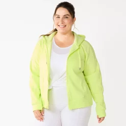 Plus Size Tek Gear® Ultrasoft Fleece Jacket -Tek Gear store 5540291 Real Lemon