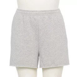 Plus Size Tek Gear® Ultrasoft Fleece Raw-Hem Shorts -Tek Gear store 5540831 Metro Heather