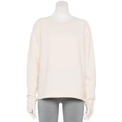 Women's Tek Gear® Ultrasoft Fleece Easy Sweatshirt -Tek Gear store 5543911 Natural Scallop