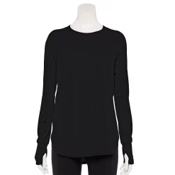 Women's Tek Gear® Long Sleeve Tunic -Tek Gear store 5560866 Black