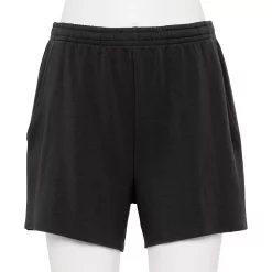 Women's Tek Gear® French Terry Raw-Hem Shorts 14 Women's Tek Gear® French Terry Raw-Hem Shorts -Tek Gear store 5562072 Black